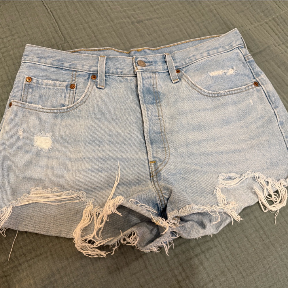 Levi's Light Blue Denim Shorts